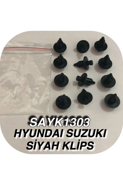 SAYPİ  Hyundaı Suzukı Siyah Döşeme Klıps 12 ADET - 2