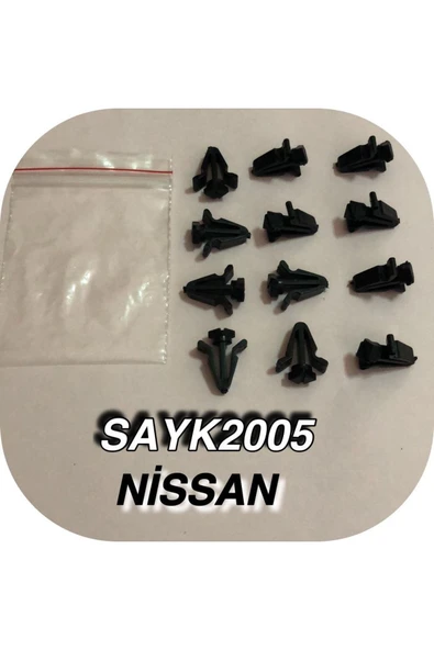 SAYPİ  Nissan Döşeme Klipsi 12 ADET - 2