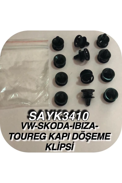 SAYPİ  Vw Skoda-ibiza-toureg Kapı Döşeme Klipsi 12 ADET - 2