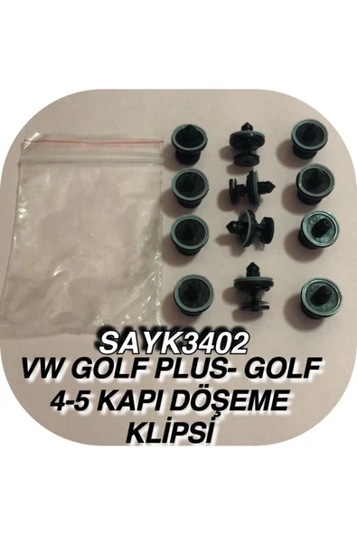SAYPİ  Vw Golf Plus-golf 4-5-kapı Döşeme Klipsi 12 ADET - 2