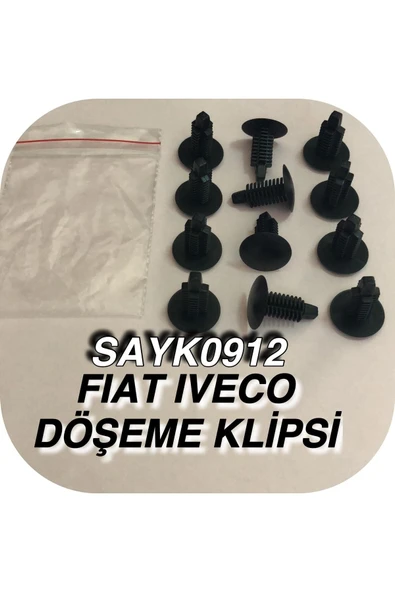 SAYPİ  Fiat Iveco Döşeme Klipsi 12 ADET - 2