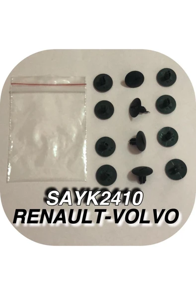 SAYPİ  Renault - Volvo.döşeme Klipsi 12 ADET - 2