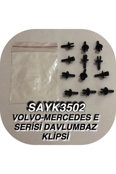 SAYPİ  Volvo-mercedes E Serisi Davlumbaz Klipsi 12 ADET - 2