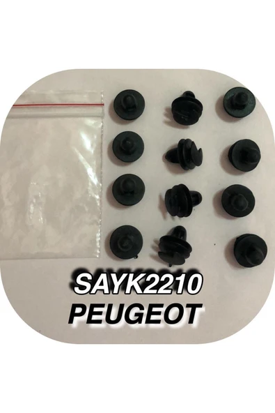 SAYPİ  Peugeot döşeme Klipsi 12 ADET - 2
