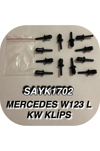 SAYPİ  Mercedes W 123 L Kw Döşeme Klipsi 12 ADET - 2