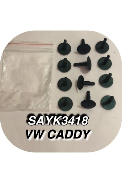 SAYPİ  Vw Caddy Döşeme Klips 12 ADET - 2