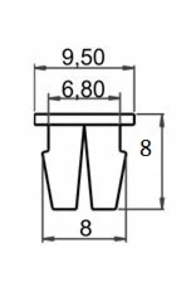 SAYPİ  Universal Klips.döşeme Klips 12 ADET - 2