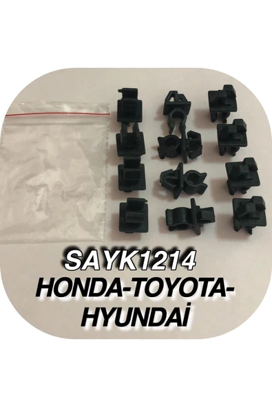 SAYPİ  Honda - Toyota - Hyundai Döşeme Klips 12 ADET - 2