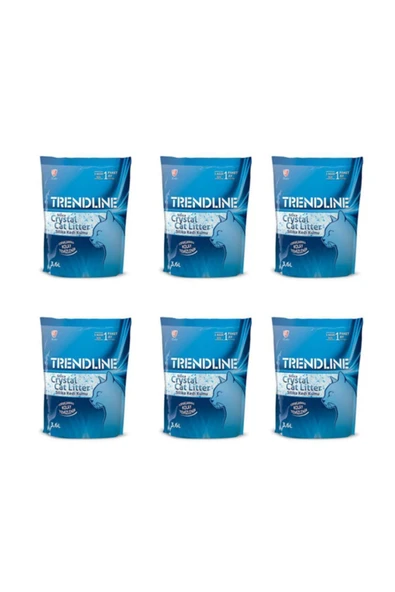 Trendline Tozsuz Silika Kedi Kumu 3.6 Lt x 6 Adet