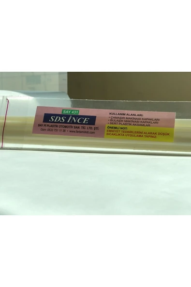 SAYPİ  Sds Ince Beyaz plastik Kaynak Çubuğu 100 gr