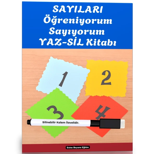 Sayıları Öğreniyorum Sayıyorum YAZ-SİL Kitabı ürün görseli 1