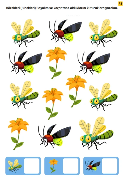 Sayıları Öğreniyorum Sayıyorum YAZ-SİL Kitabı - Resim 4