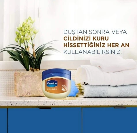 Vaseline Nemlendirici Jel Krem Vazelin 100 ml Cocoa Butter 6'lı Set - Resim 3