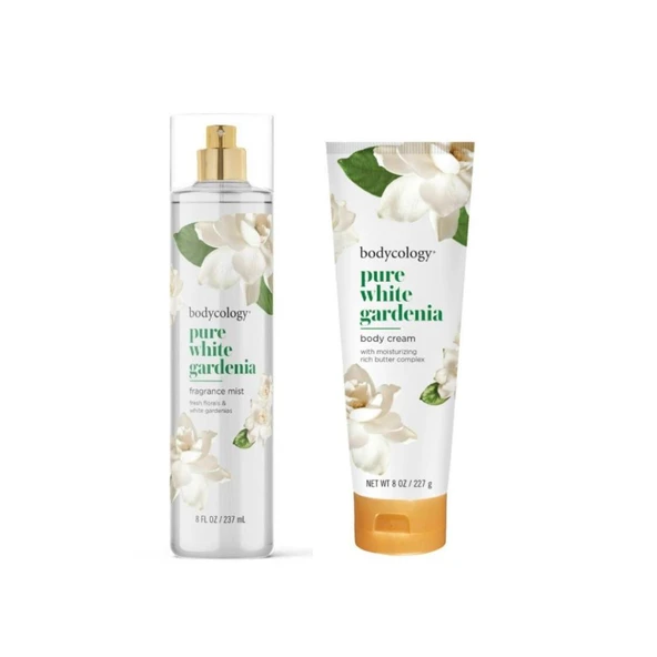 Bodycology Pure White Gardenia Kadın Vücut Spreyi + Vücut Kremi Seti
