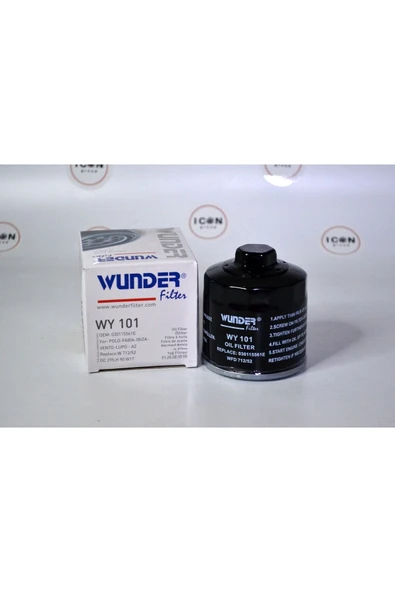 WUNDER FILTER Icon Group - Vw Polo - Lupo Yağ Filtresi - Wy 101