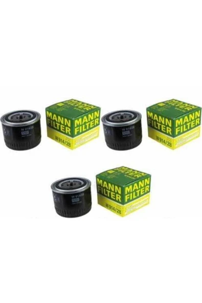 Mann Fılter Yag Fıltresı Ducato-boxer-jumper-daıly 06- 2.3 Mann W914.28(3 Adet)