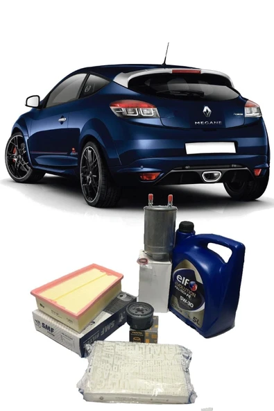 ELF Evolution Full-tech Fe 5w-30 5 Litre Motor Yağı Renault Megane 3 Coupe 1.5 Dci Yağ Bakım Seti