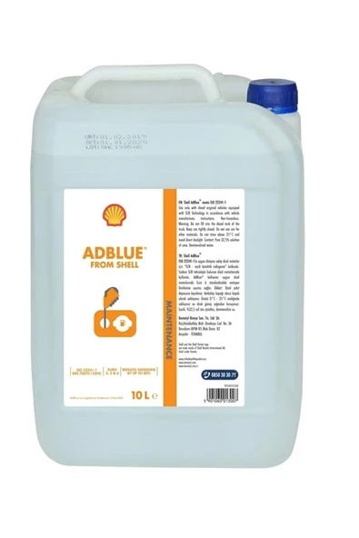 SHELL 10 lt Adblue 2025 uretım