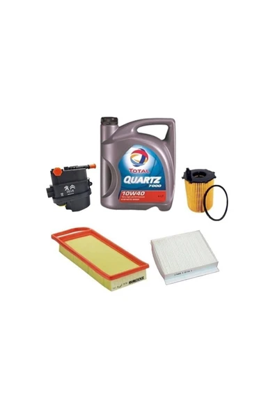 TOTAL İneo Ecs 5w30 4lt -citroen Nemo 1.4 Dizel Bakım Paketi 400104