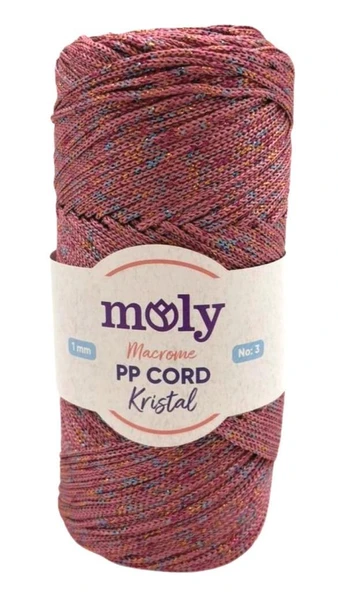 Angel Çanta Aksesuar Moly Yarn 200 Gr Simli Polyester Makrome No:1070 ürün görseli 1