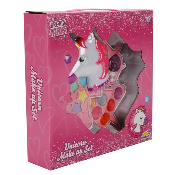 Sunman Unicorn Şekilli 3 Katlı Makyaj Güzellik Seti 2602 - Resim 2