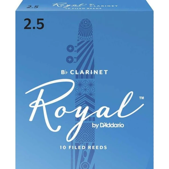 D\'Addario Woodwinds Royal RCB1025 Bb Klarnet Kamışı No:2,5