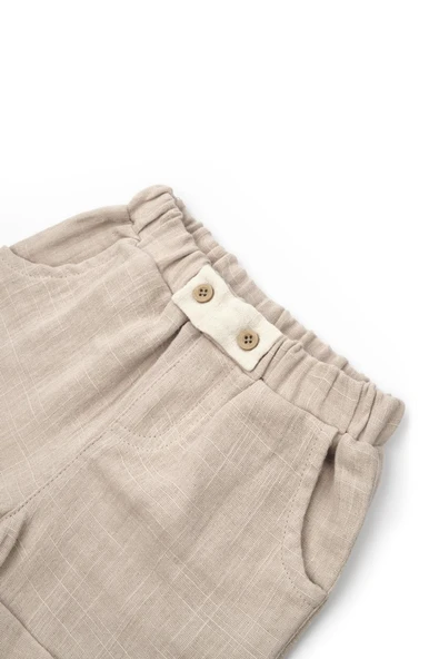 Bebek Kısa Kollu Tişört ve Pantolon Takımı, %100  Pamuk, Bebek ve Yenidoğan Serisi - CSYM7101 - 8