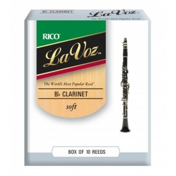 D\'Addario Woodwinds La Voz RCC10SF Sib Klarnet Kamışı Soft ürün görseli 1