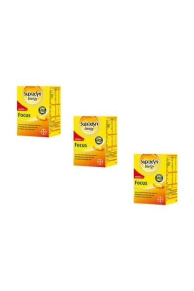 Supradyn Energy Focus 30 Tablet 3 Kutu