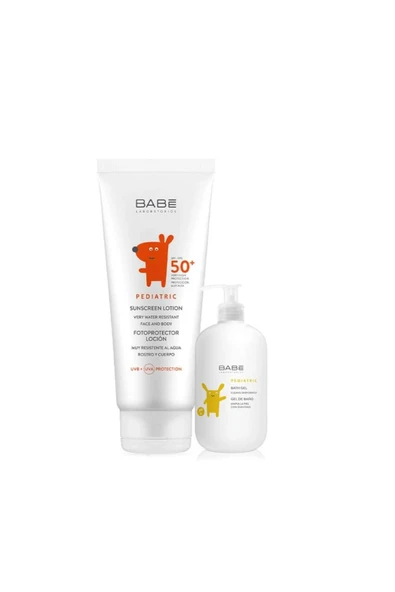 Babe Pediatric Sunscreen Lotion Spf 50 100ml Banyo Jeli 100ml Hediye