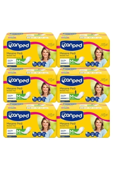 Canped Mesane Pedi Orta Boy Normal 10 Lu X 6 Adet