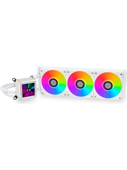 Lian Li Galahad II LCD 360mm Beyaz İşlemci Sıvı Soğutucu G89.GA2ALCD36W.00