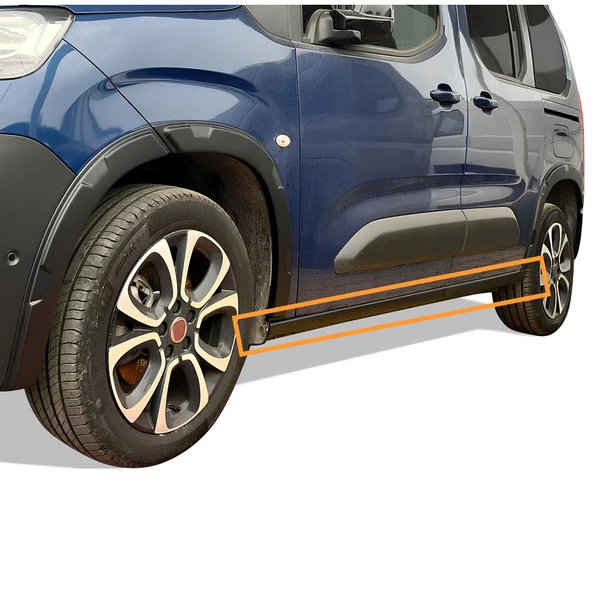 FA OTOMOTİV  Fiat Doblo Dodik Marşpiyel Kaplaması 4 Parça 2023 Model ve Sonrası - 3