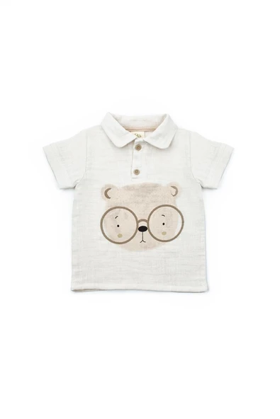 Bebek 3'lü Salopet Müslin Takım %100 Pamuk - Yenidoğan - CSYM7102 - 3