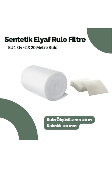 ATACAN ELYAF Sentetik Elyaf Filtre -G4 -2X20 Metre Rulo 40 m2 - 3