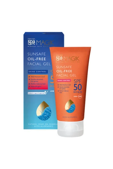 Dead Sea Spa Magik Sun Safe Oil Free Facial Gel Spf50 50 ml