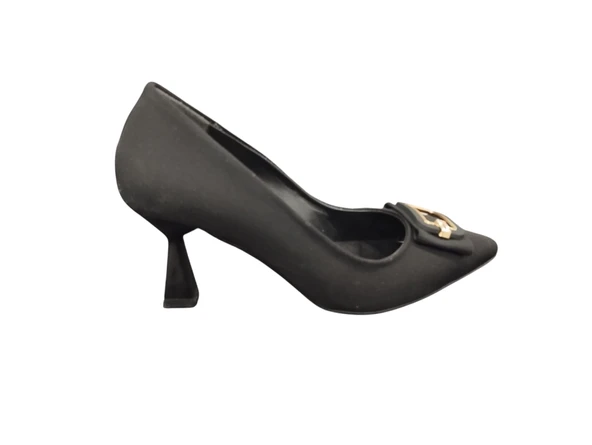 Ventes 22211920Z Sivri Burun 7 cm Kadeh Topuk Kadın Şık Topuklu Nubuk Ayakkabı - 5