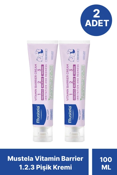 Mustela Vitamin Barrier 1.2.3 Pişik Kremi 100 ml