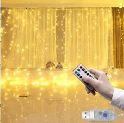 KENPAZAR Tel Perde Led 3*3m 300 Led Gün Işığı ürün görseli 1