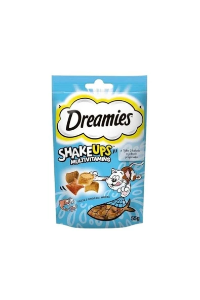 Shakeups Multivitamins Ton Balığı Somon Ve Karidesli Kedi Ödül Maması 55 gr