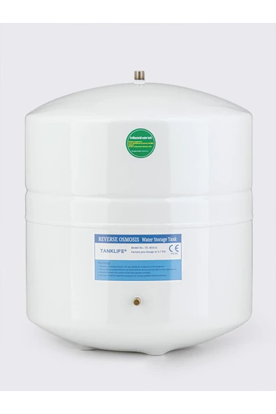 TANK LİFE  3.2 Galon 12 litre NSF Onaylı Metal Su Arıtma Tankı