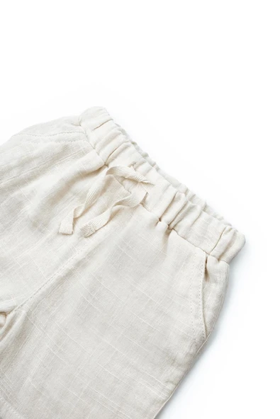 Bebek Kısa Kollu Tişört ve Pantolon Takımı, %100 Pamuk, Bebek ve Yenidoğan Serisi - CSYM7103 - 8