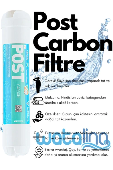 watalina  5’li Su Arıtma Filtre Seti – Sediment Gac Cto Membran Post Karbon - Resim 3