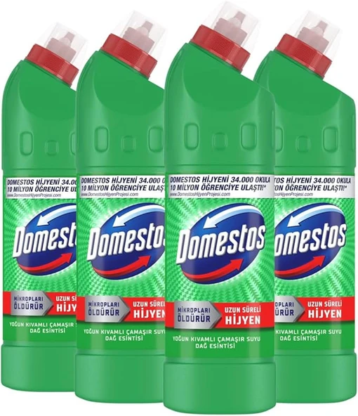 Domestos Çamaşır Suyu Dağ Esintisi 750 ml x 4 adet
