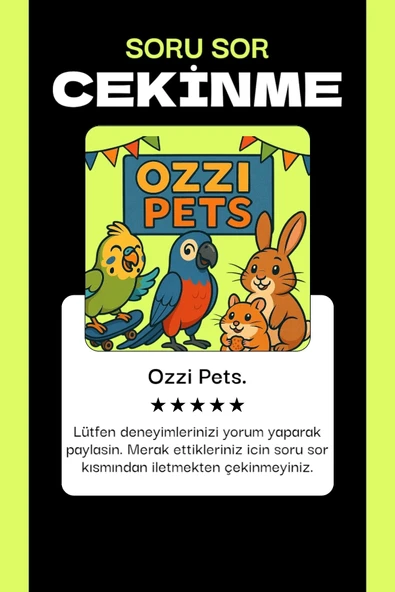 Ozzy Muhabbet Kuşu Kumu-vitamini- Tüy Spreyi - 2 Adet Hediye Ürün - 3
