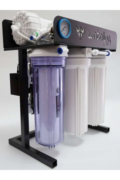 watalina  10" Açık Kasa 100 GPD Pompalı Tezgah Altı Su Arıtma Cihazı
