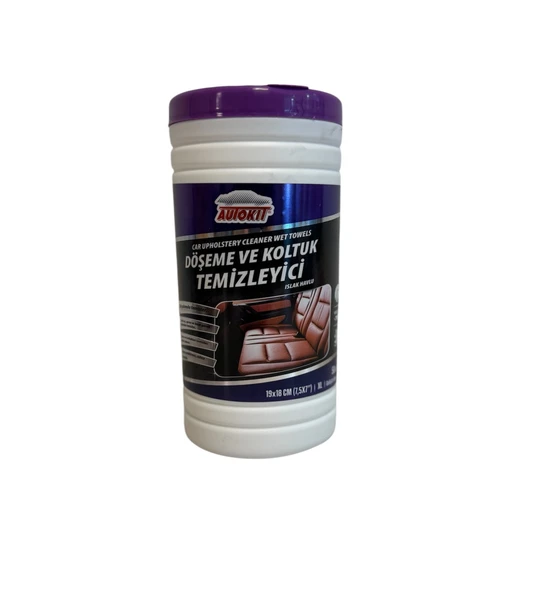 DÖŞEME VE KOLTUK TEMİZLEYİCİ ISLAK HAVLU PLASTİK KUTU 50' Lİ