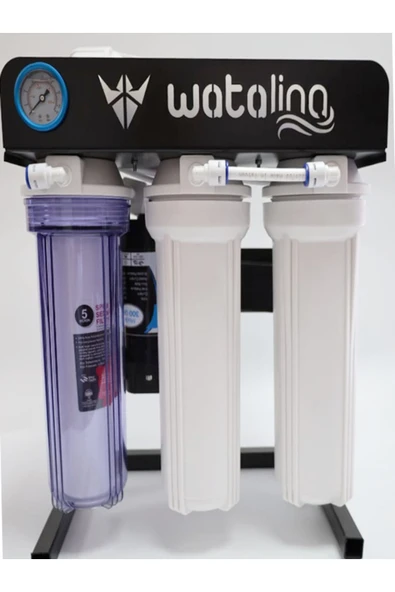 watalina  10" Açık Kasa 100 GPD Pompalı Tezgah Altı Su Arıtma Cihazı - 4