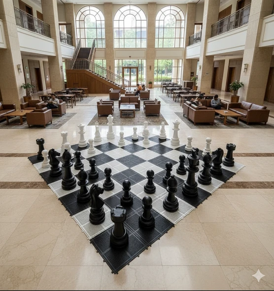 Bahçe Satranç Takımı Taşları, Zemin Hariç ürün görseli 1