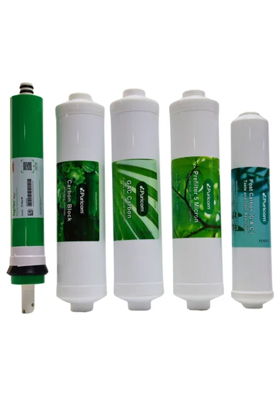 Puricom  5'li Su Arıtma Filtresi Seti | Yüksek Performanslı Filtrasyon